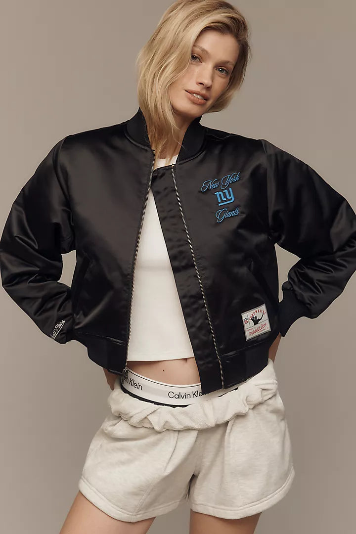 Mitchell & Ness NFL Crop Bomber Jacket