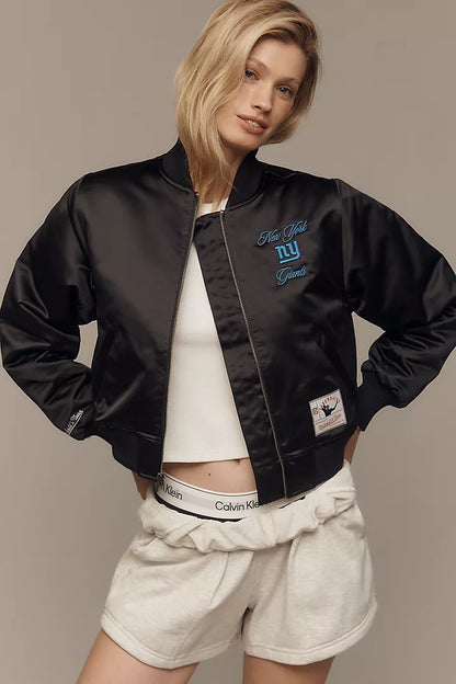 Mitchell & Ness NFL Crop Bomber Jacket