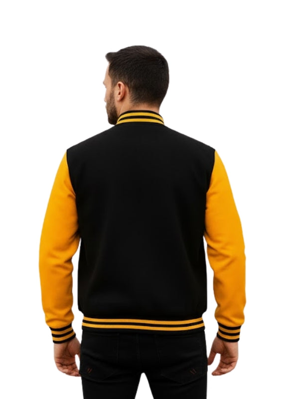 Men's Cotton Letterman Varsity Bomber Jacket