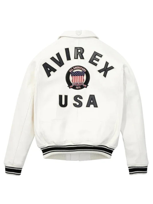 Iconic White Avirex Jacket