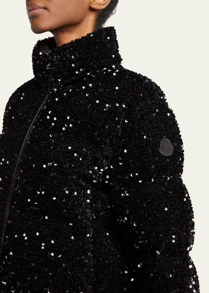 Louvi Sequined Short Down Jacket